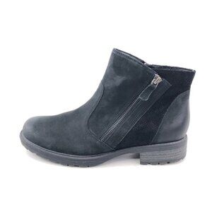 Earth Jordan Black Leather Ankle Boots 9.5